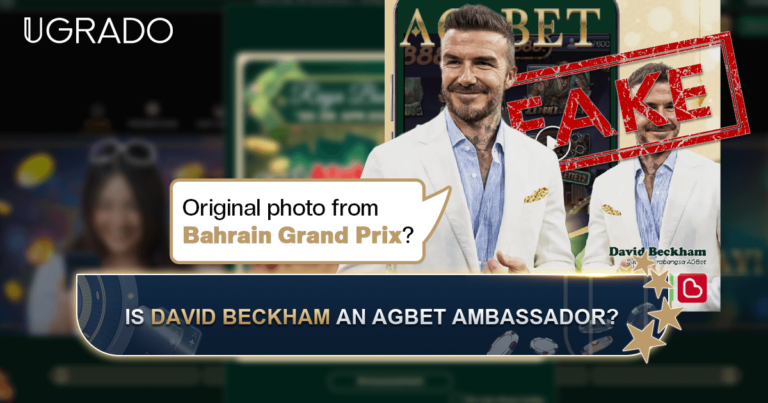 Is David Beckham the AGBet Casino Ambassador? Edited Photos and Fake Posts