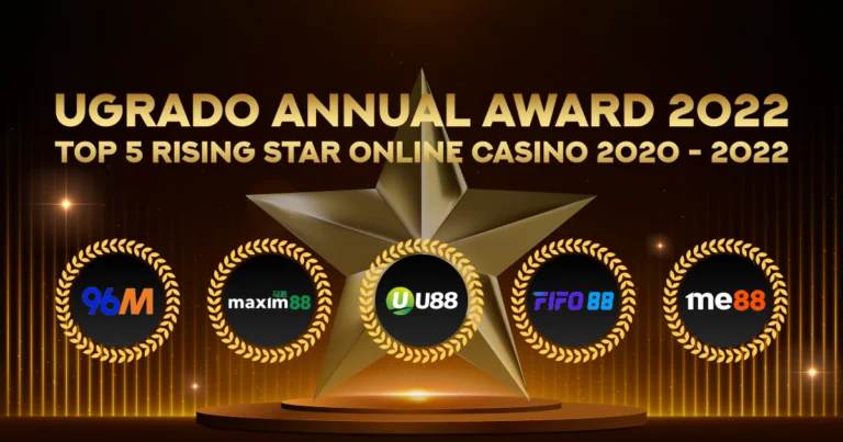 Nominees for Top 5 Rising Star Online Casino | Ugrado Annual Award 2022