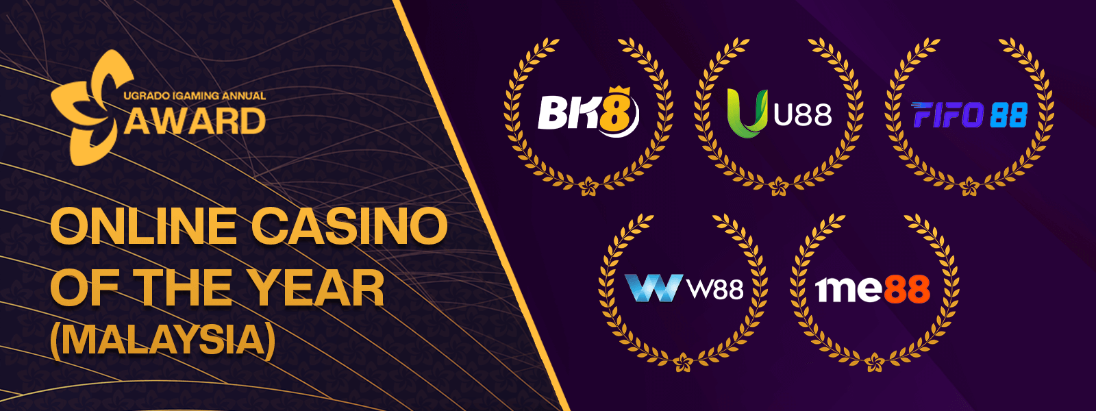 Ugrado Online Casino of the year 2023 (Malaysia)