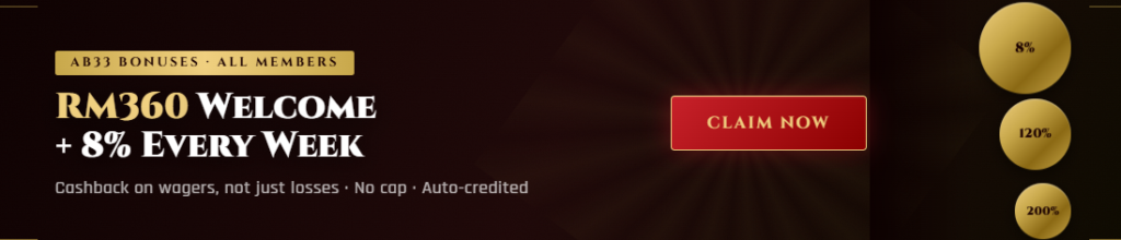 ab33 online casino promotion