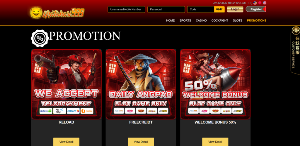 matahari999 promotions