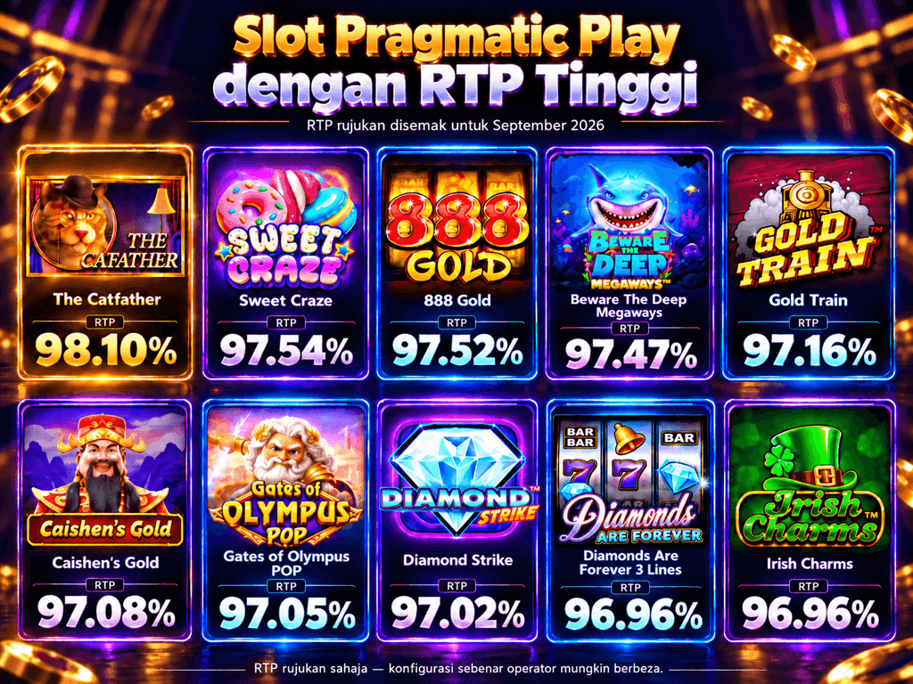 Perbandingan 10 slot Pragmatic Play dengan RTP rujukan tinggi