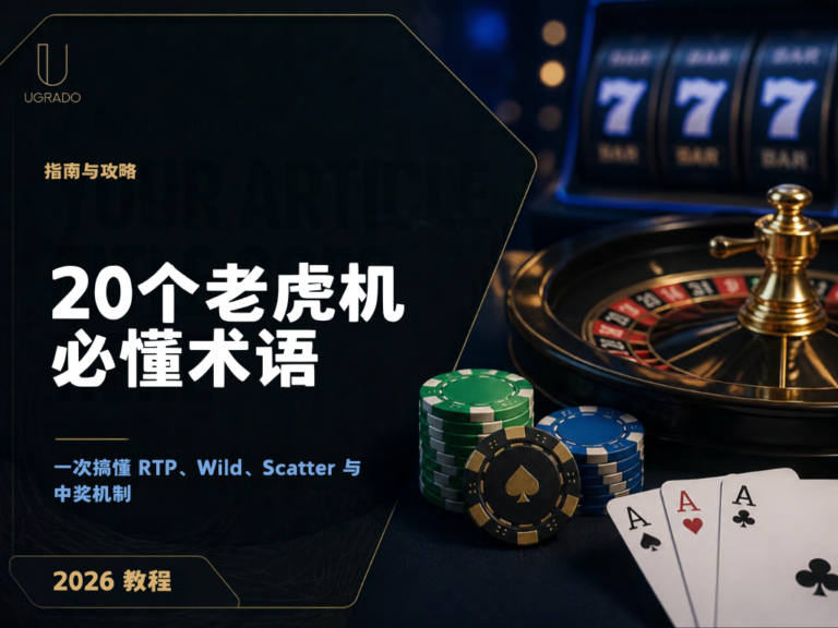 20个老虎机游戏术语详解:新手必懂的基础知识