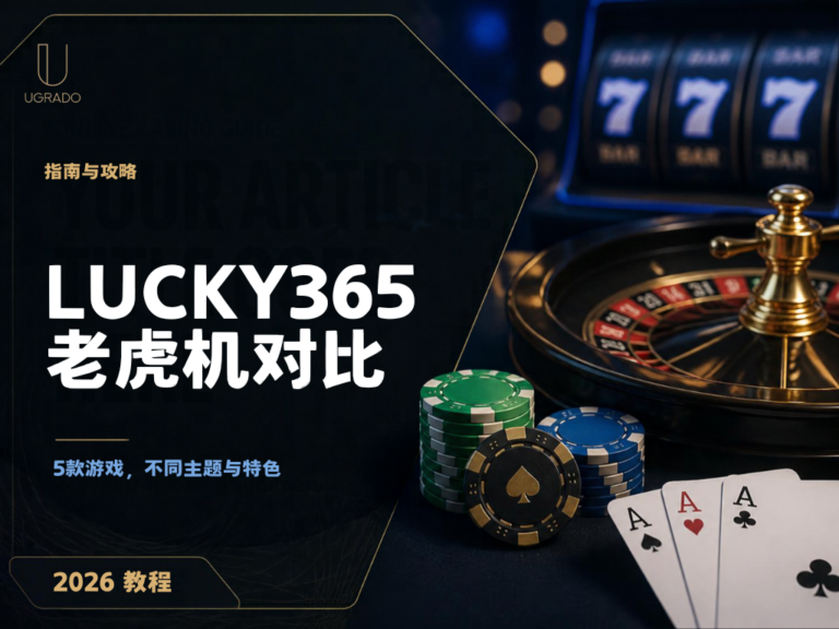 Lucky365老虎机对比:5款游戏一次看懂