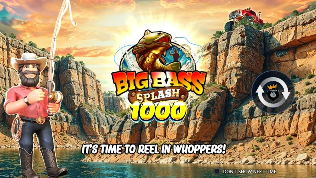 Big Bass Splash 1000 intro screen in the official demo