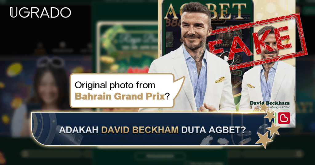 Adakah David Beckham Duta Kasino AGBet? Foto Diedit dan Hantaran Palsu