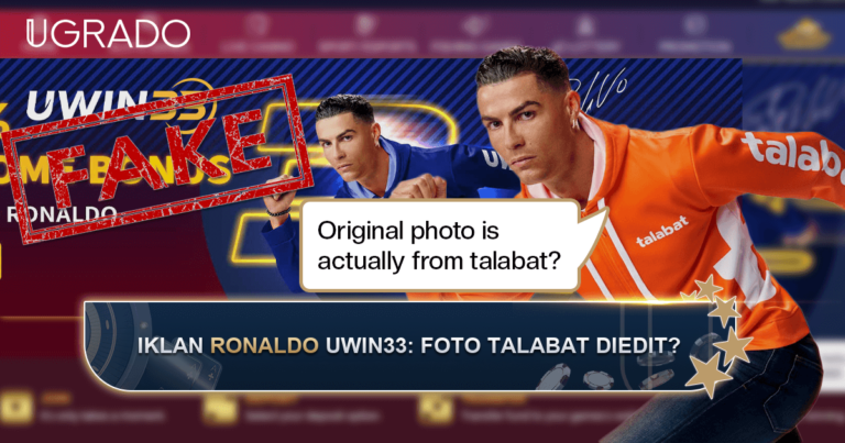 Adakah Iklan Cristiano Ronaldo Uwin33 Benar? Foto Talabat dan Shopee yang Diedit