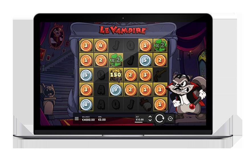 Le Vampire slot by Hacksaw Gaming shown on desktop