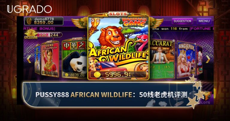 Pussy888 African Wildlife 老虎机评测:赔付线、符号与奖金游戏