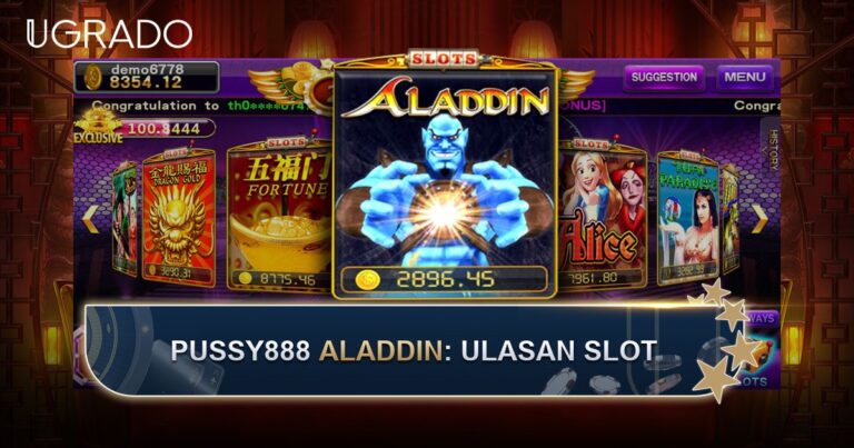 Ulasan Slot Pussy888 Aladdin: 20 Garisan dan Permainan Percuma