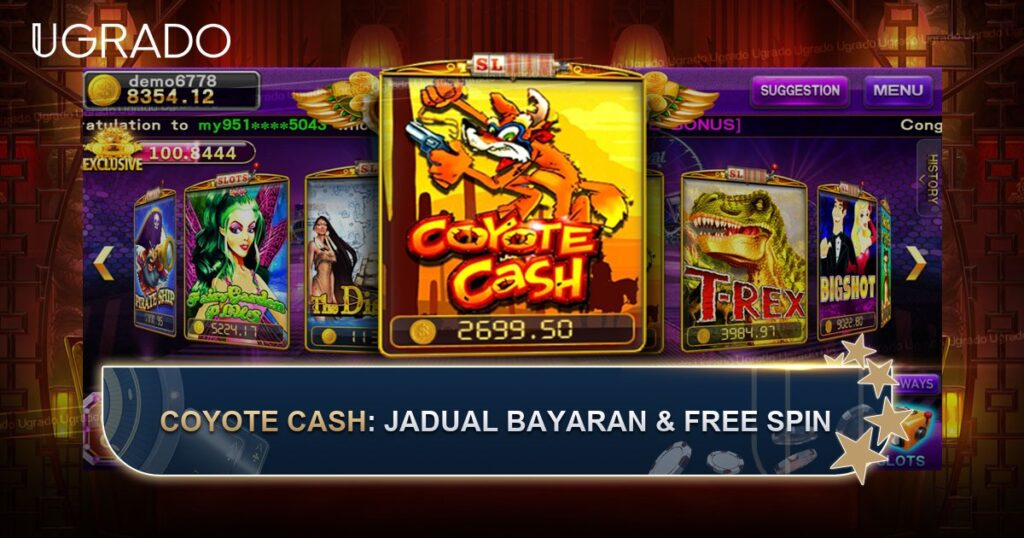 Ulasan Pussy888 Coyote Cash: Jadual Bayaran, Wild dan Free Spin
