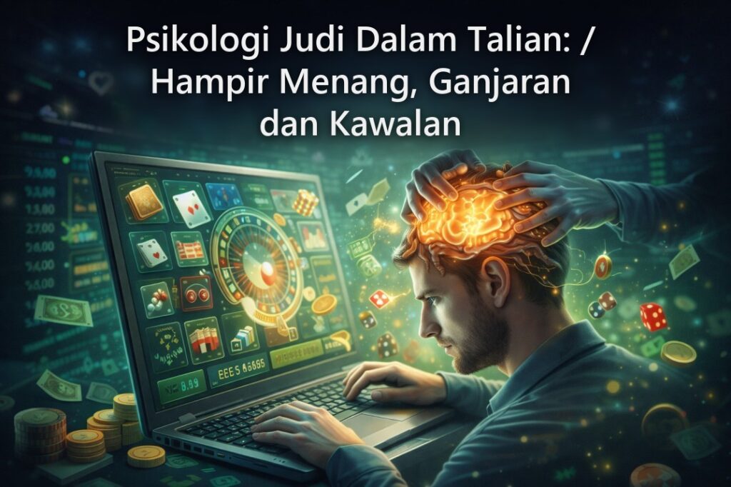 Psikologi Judi Dalam Talian: Hampir Menang, Ganjaran dan Kawalan